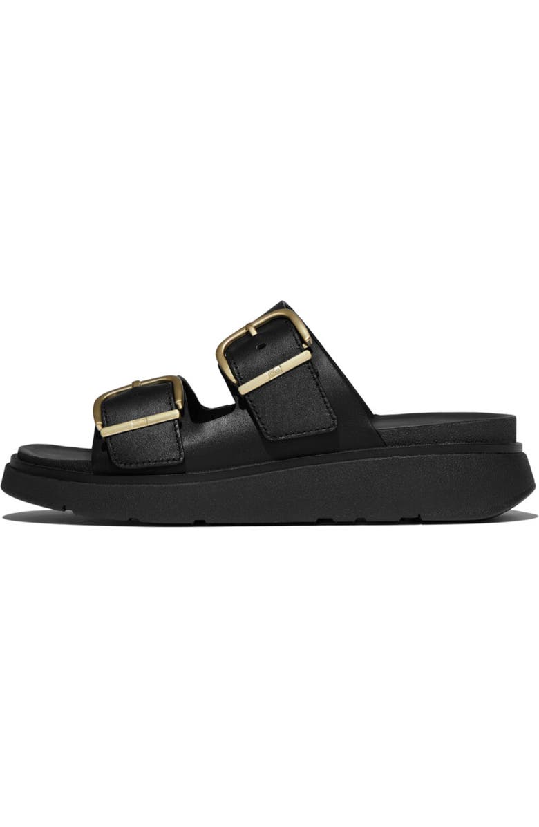 FitFlop Gen-FF Buckle Two-Bar Sandal, Alternate, color, Black