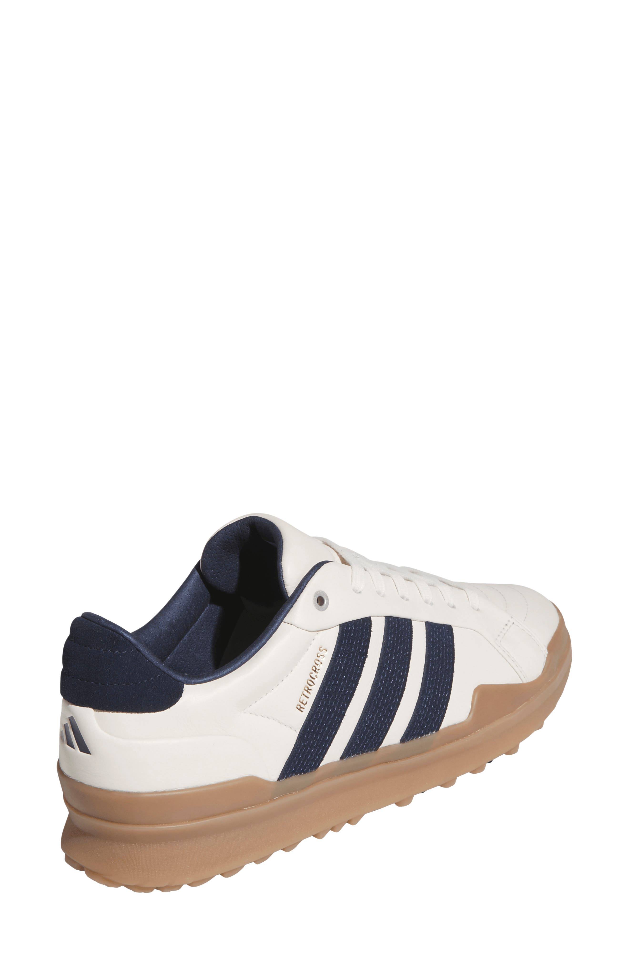 adidas Retrocross Spikeless Golf Shoe, Alternate, color, Chalk White/ Navy/ Gum4