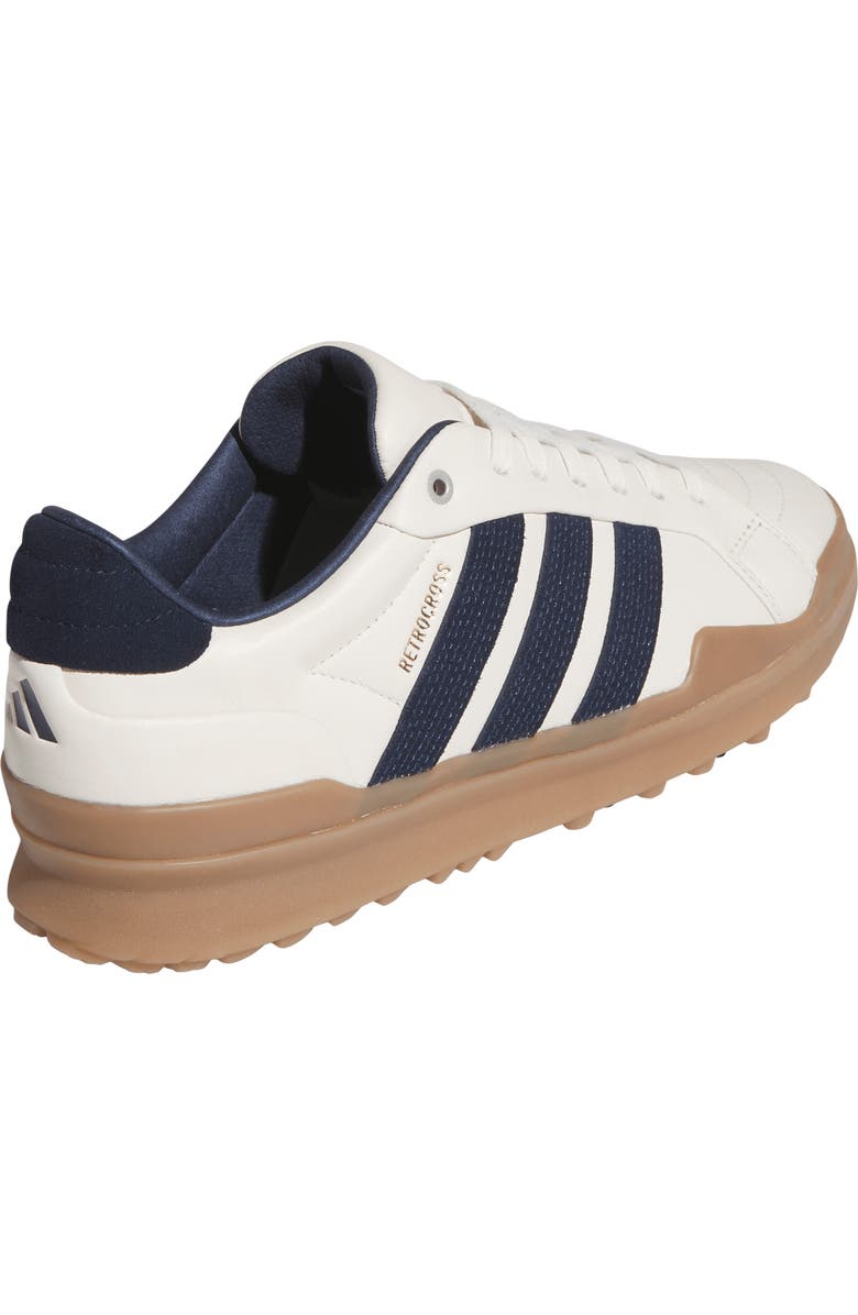adidas Retrocross Spikeless Golf Shoe, Alternate, color, Chalk White/ Navy/ Gum4