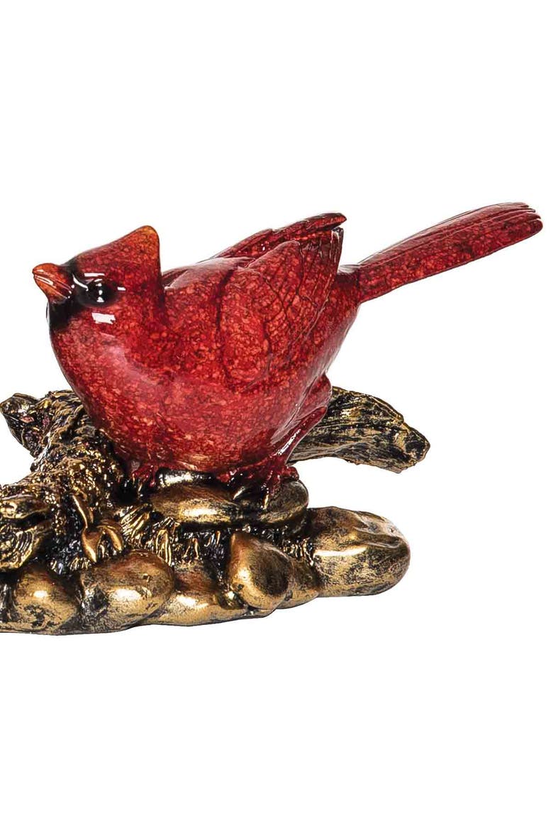 Double Cardinals Figurine, Alternate, color, Red
