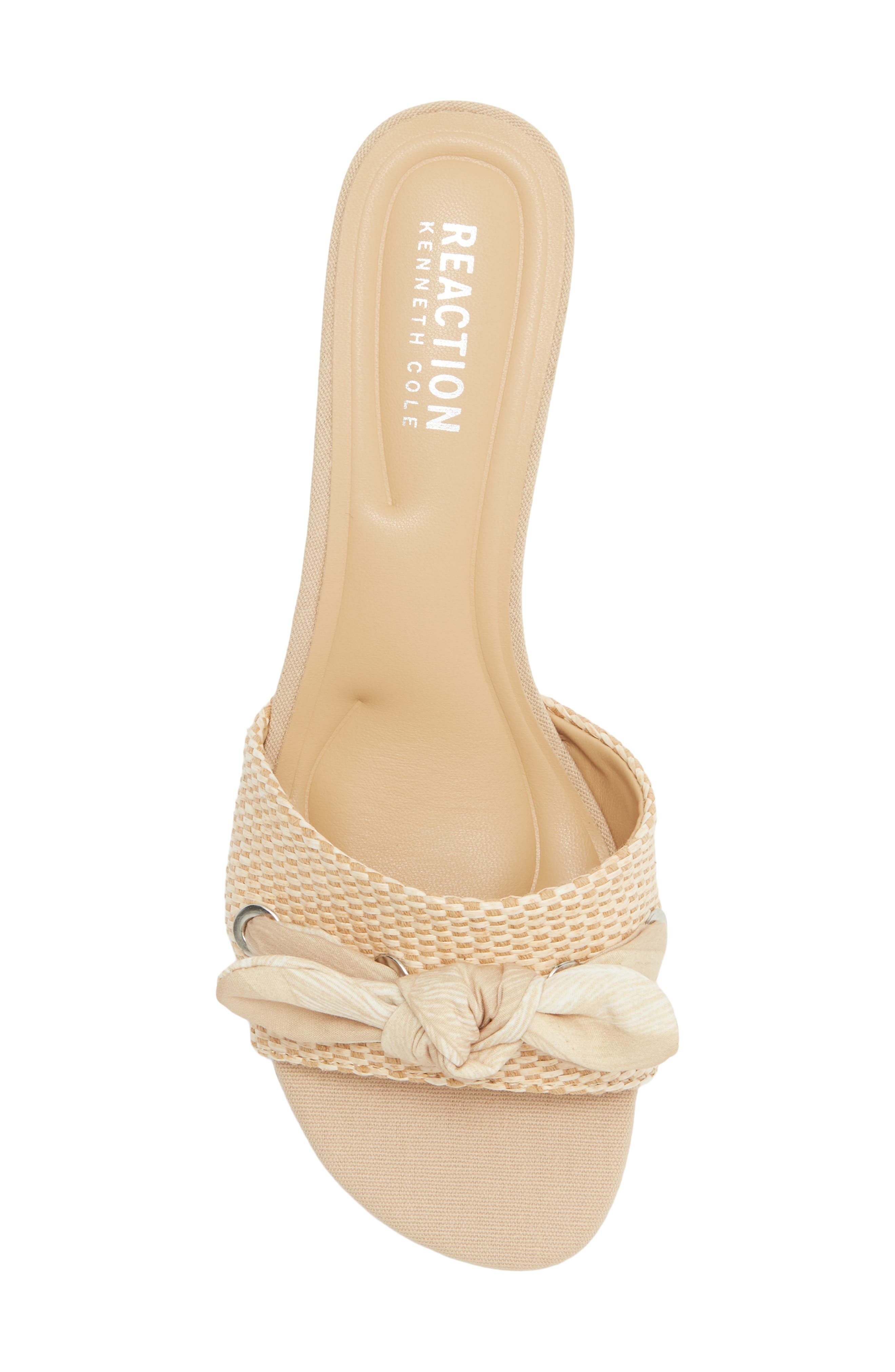 Reaction Kenneth Cole Bahama Tie Heel Sandal, Alternate, color, Natural/ Natural