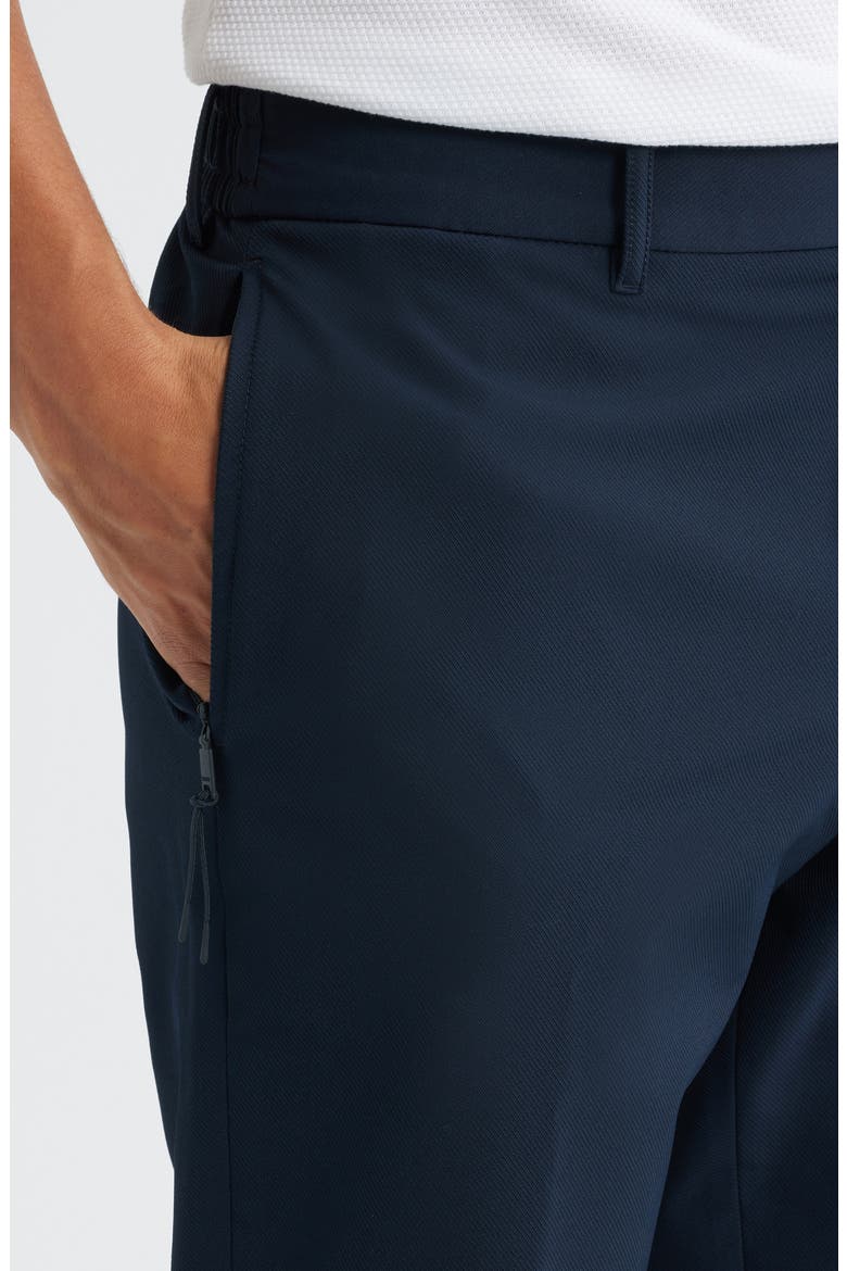 Genius Slim Fit Flat Front Twill Pants, Alternate, color, DARK BLUE