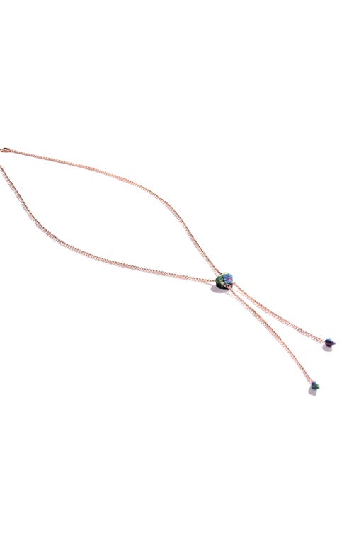 Luvmyjewelry Luv Me Lace Ruby Fuchsite Slide Y-necklace