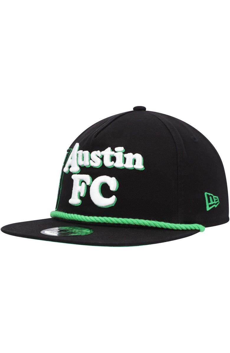 New Era Men's New Era  Black Austin FC Heritage The Golfer Snapback Hat, Alternate, color, Black