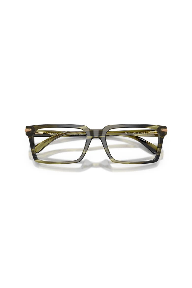 54mm Rectangle optical glasses, Alternate, color, Green