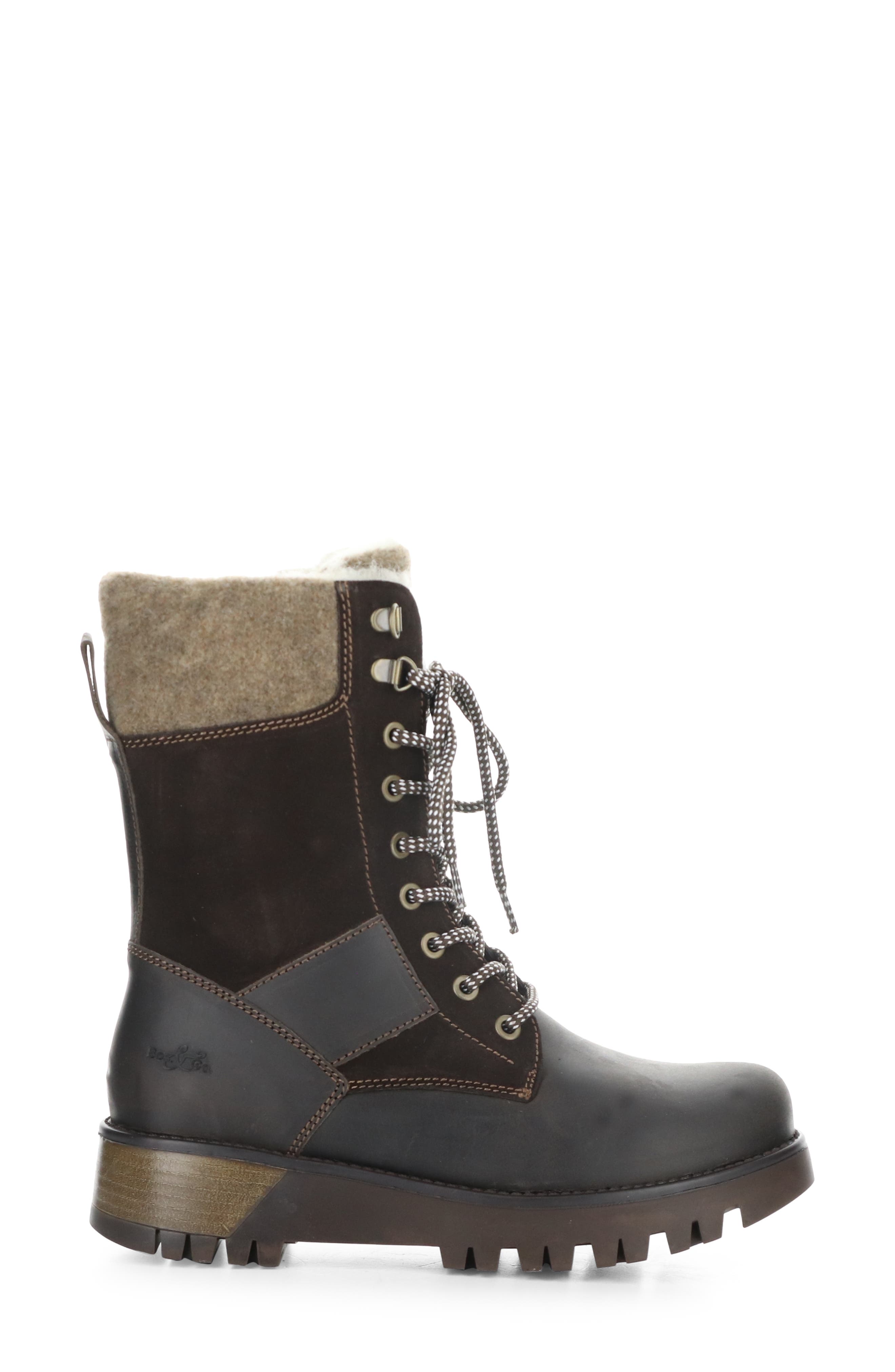 Genus Prima Waterproof Platform Bootie, Alternate, color, DK BROWN/COFFEE/BARK