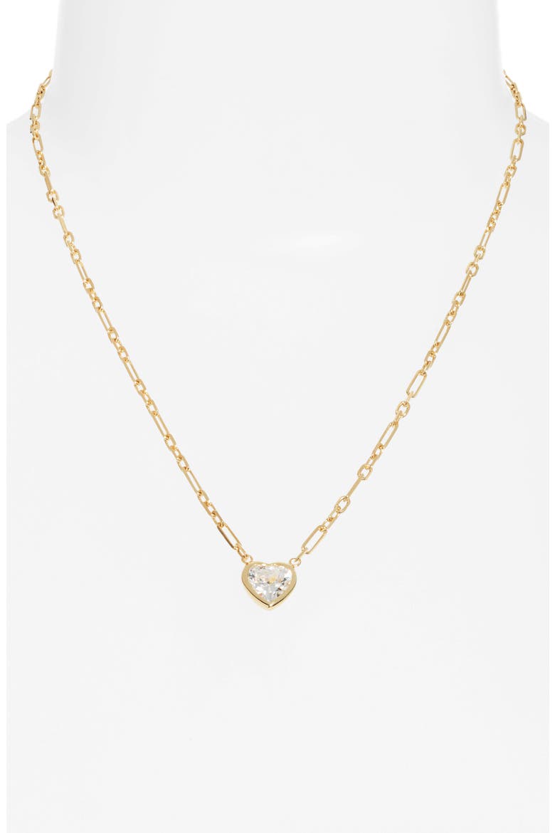 Fancy Heart Necklace, Alternate, color, GOLD