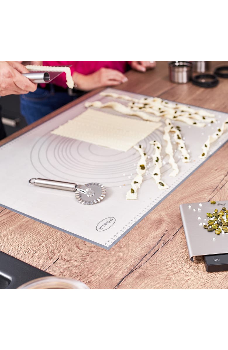 Rosle Stainless Steel Round Handle Pasta, Ravioli, And Pastry Wheel, Alternate, color, Silver