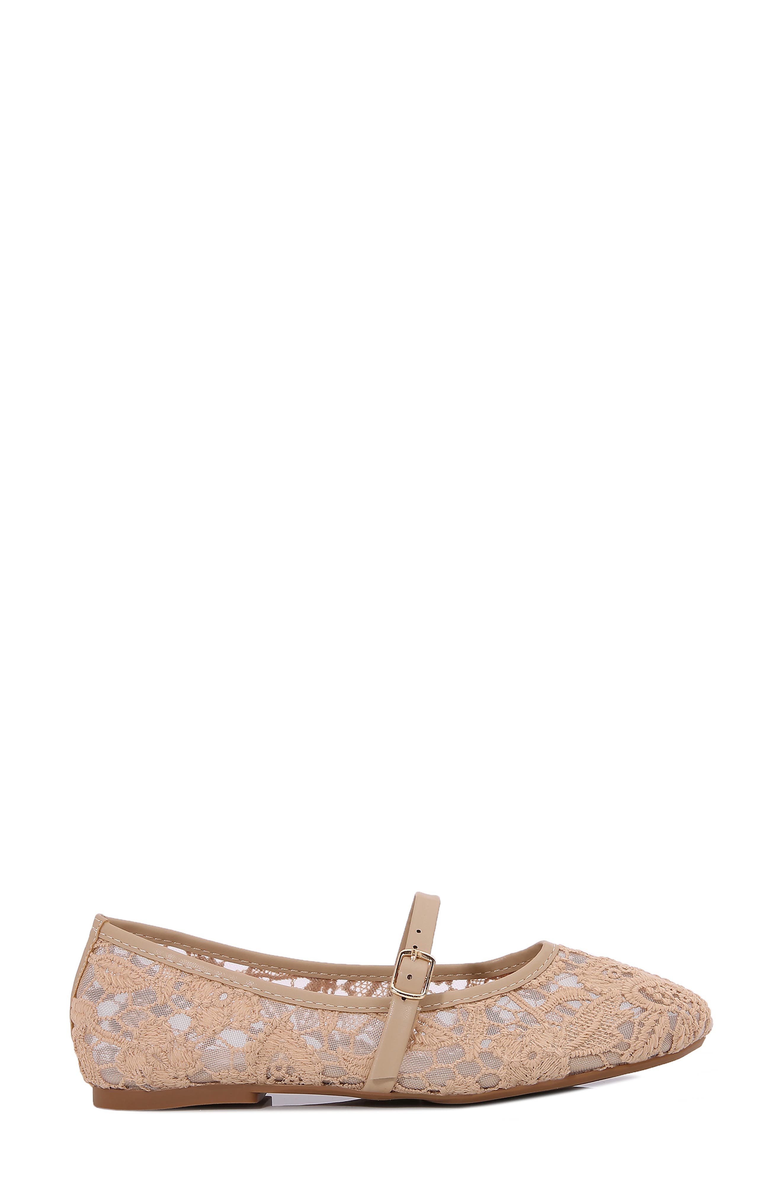 Venice Mary Jane Flat, Alternate, color, BEIGE
