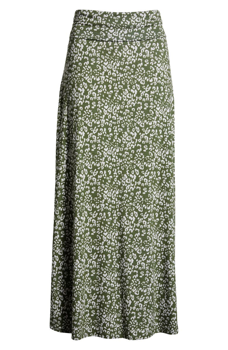 Loveappella Roll Top Maxi Skirt, Alternate, color, 