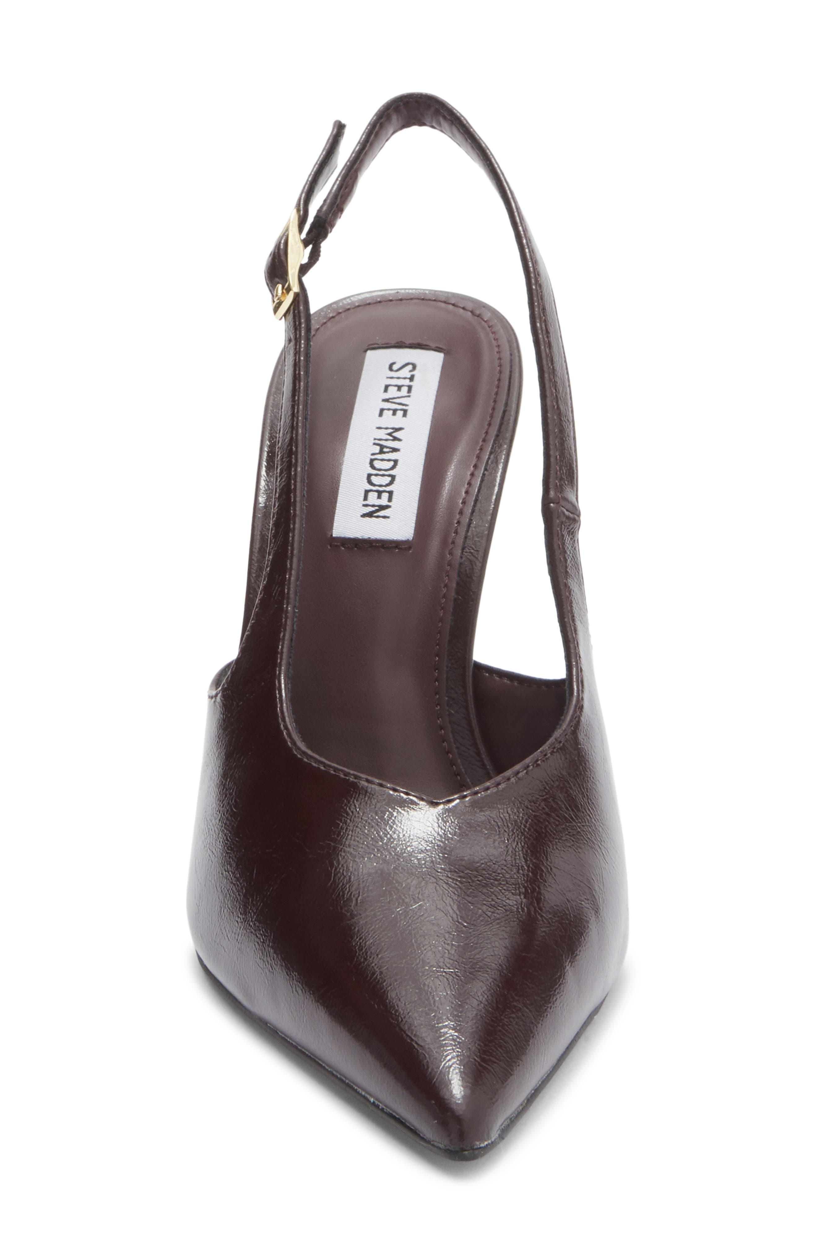 Beverlie Pointed Toe Slingback Pump, Alternate, color, BURGUNDY