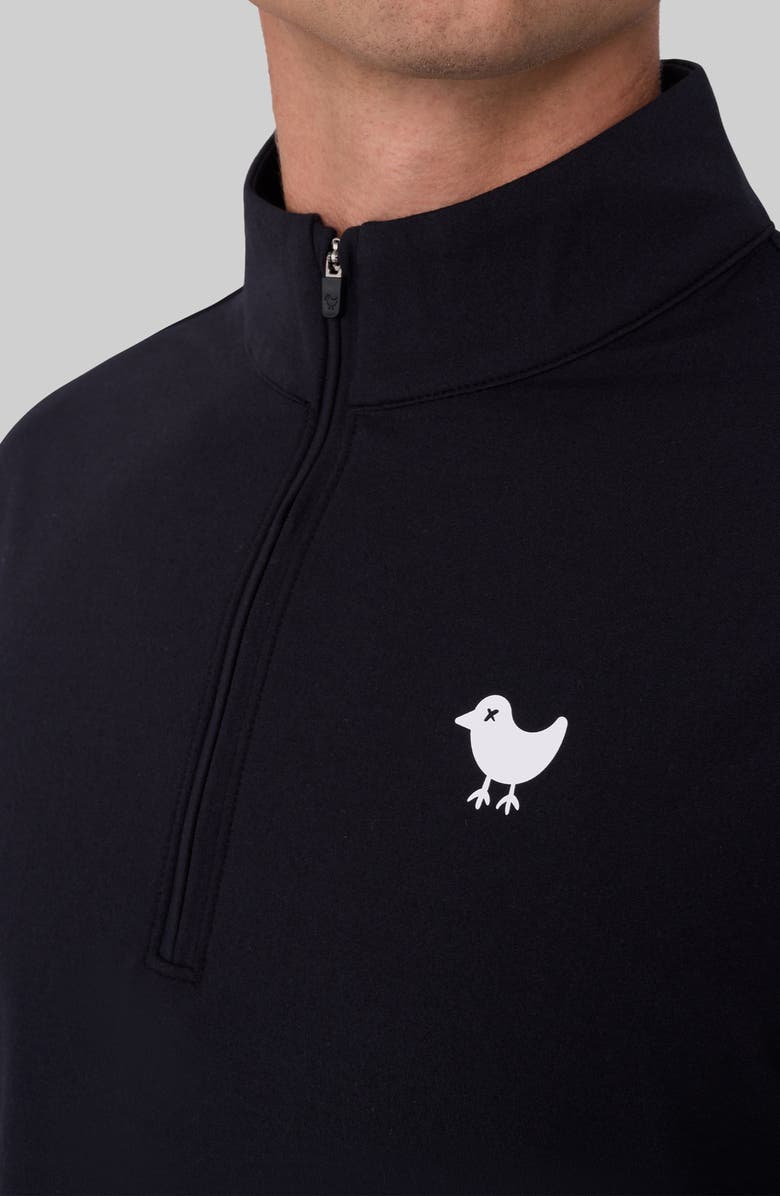 Bad Birdie Velocity Performance Quarter Zip Pullover, Alternate, color, Black