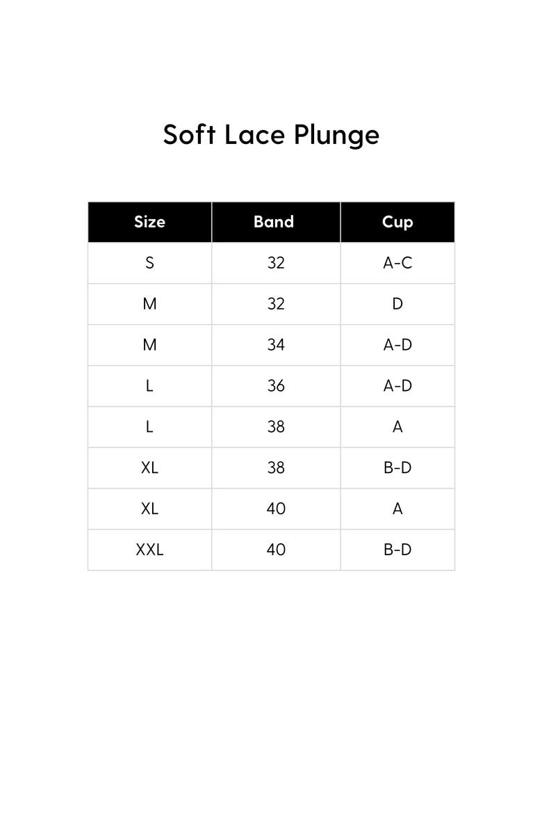 Siella Soft Lace Plunge Non-padded Bra, Alternate, color, 