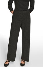 Donna Karan New York Wide Leg Rib Sweater Pants