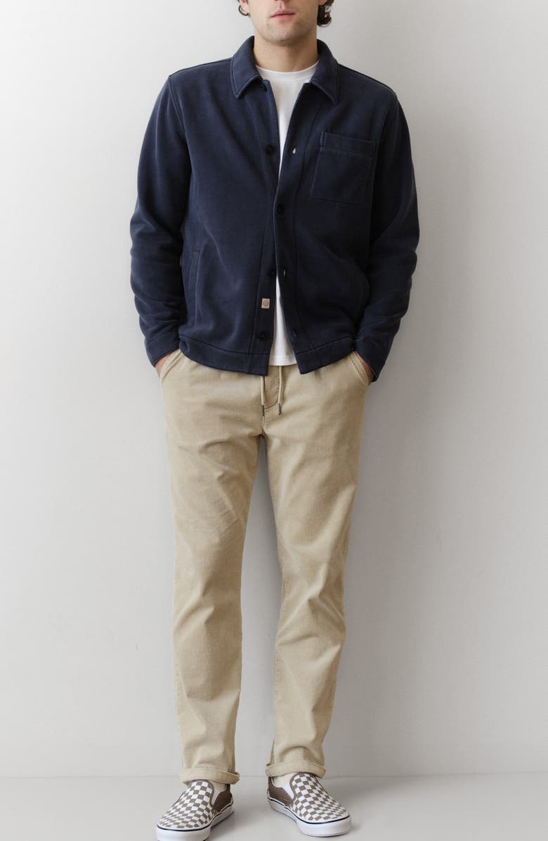 Marine Layer Cloud 9 Fleece Overshirt, Alternate, color, Mood Indigo