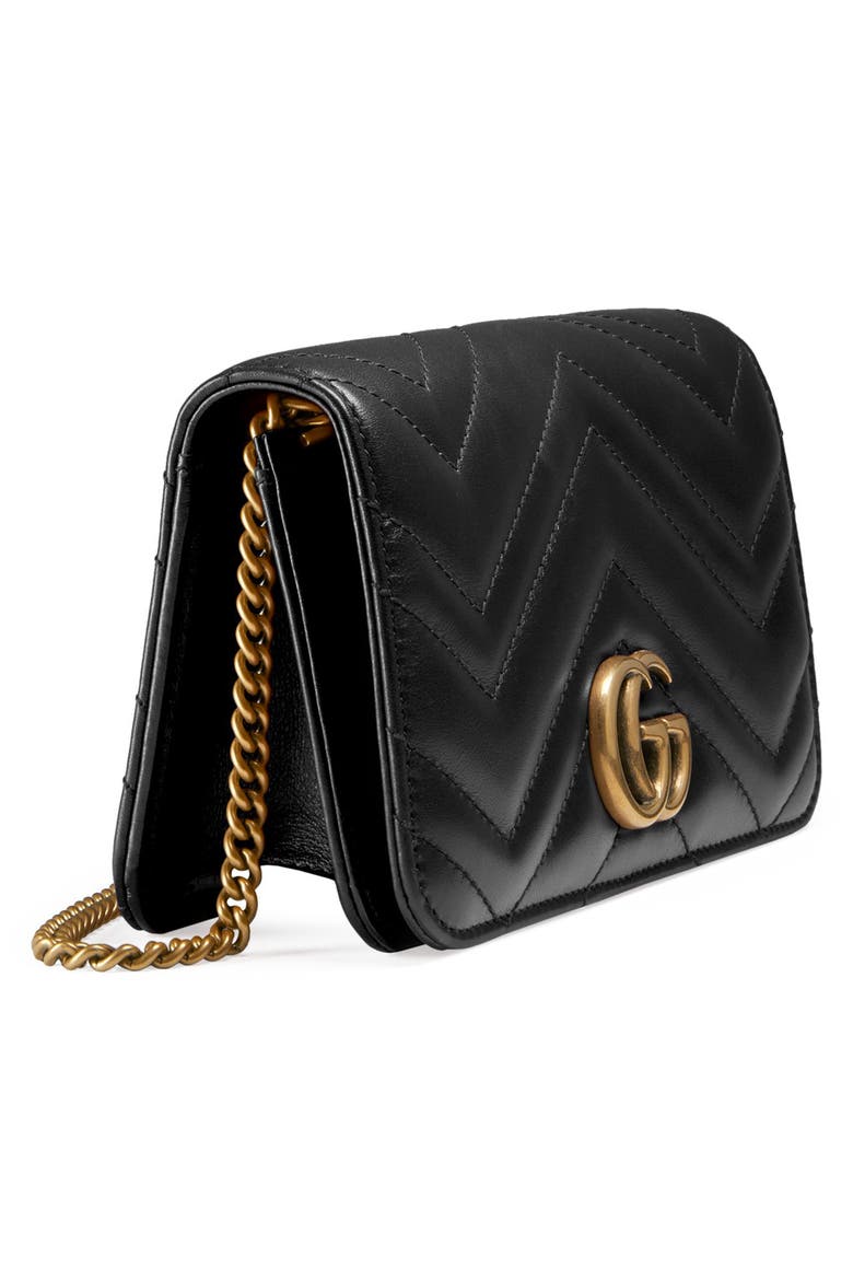 Leather Shoulder Bag, Alternate, color, NERO