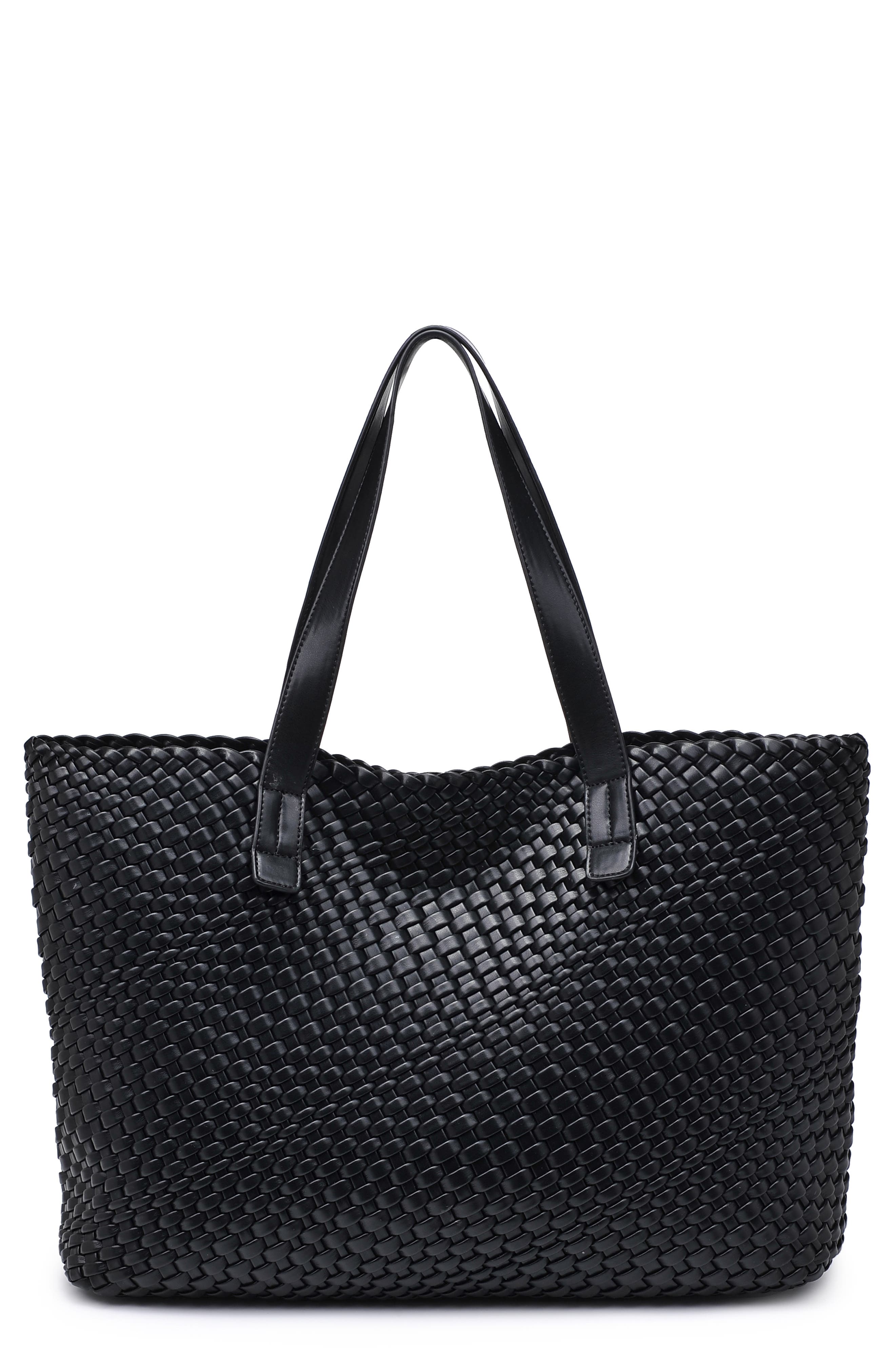 MODA LUXE Weave Tote Bag, Main, color, 