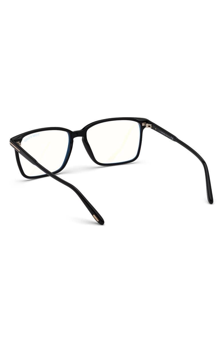 TOM FORD 56mm Rectangular Optical Glasses, Alternate, color, 