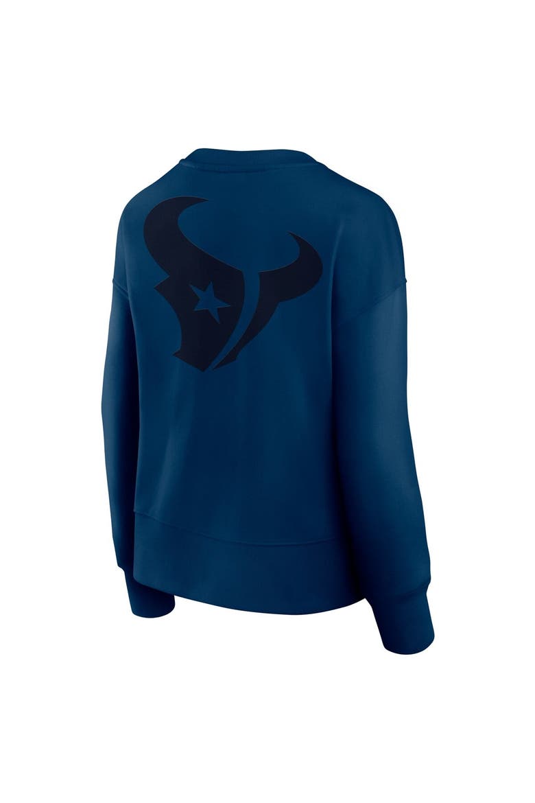 Women's Fanatics  Navy Houston Texans Elements Pullover Sweatshirt, Alternate, color, Navy