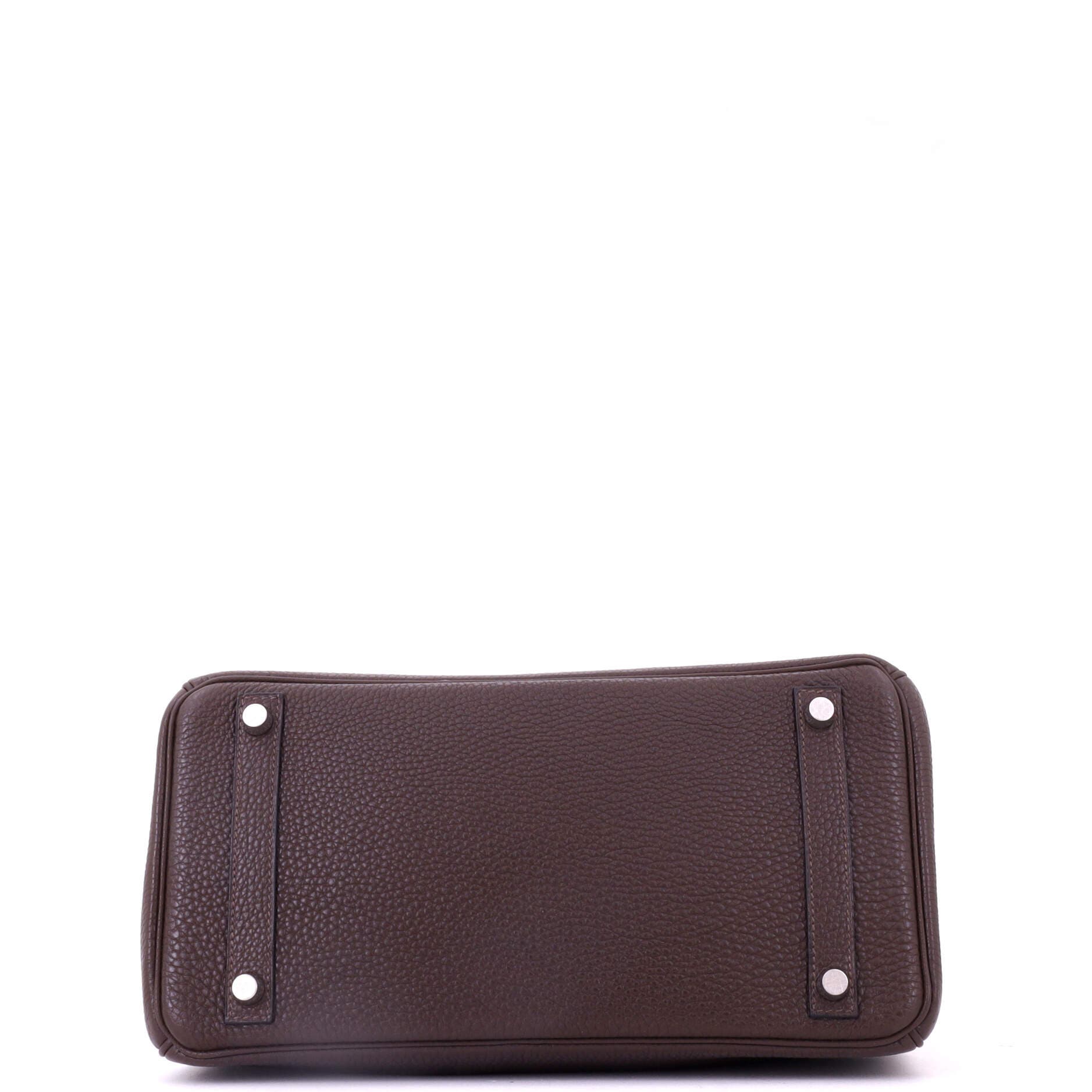 Pre-Owned Hermes Birkin Handbag Brown Togo with Palladium Hardware 30, Alternate, color, Chocolat