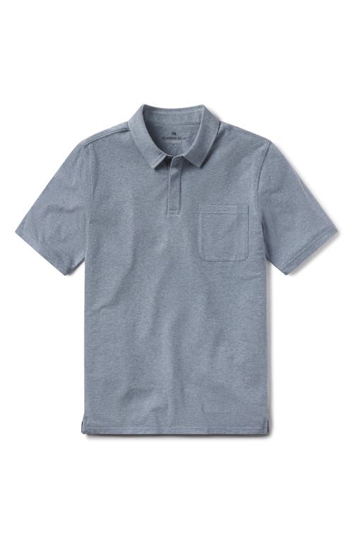The Normal Brand Active Puremeso Everyday Pocket Polo In Lake Blue