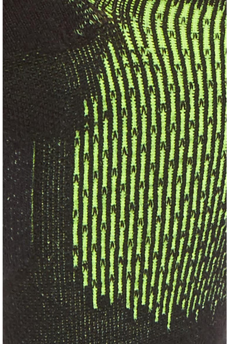 Elite Cushioned No-Show Tab Running Socks, Alternate, color, BLACK/ VOLT/ VOLT