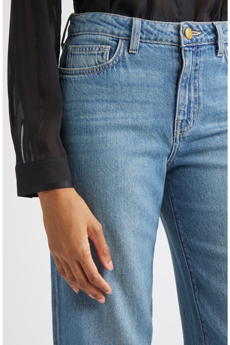 Scottie High Waist Wide Leg Jeans, Alternate, color, FARGO