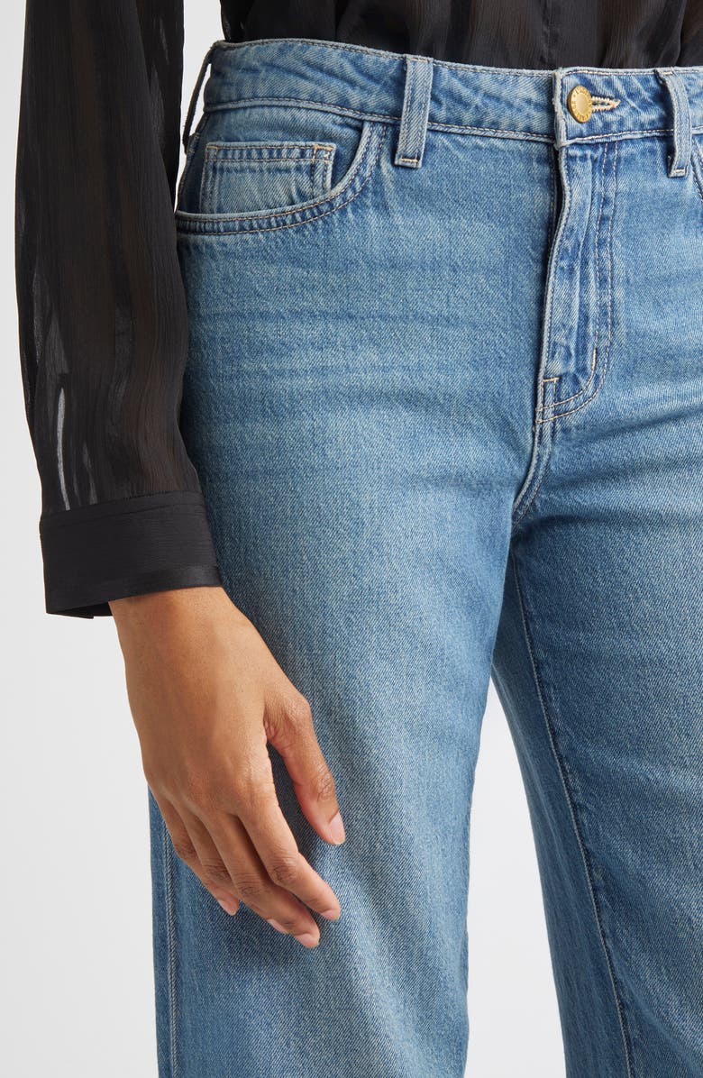 L'AGENCE Scottie High Waist Wide Leg Jeans, Alternate, color, Fargo