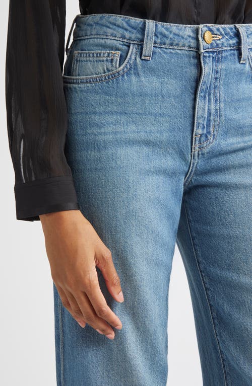 L Agence L'agence Scottie High Waist Wide Leg Jeans In Blue