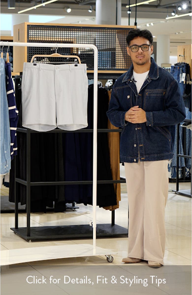 Salem 7-Inch High Drape Performance Shorts, sales video thumbnail