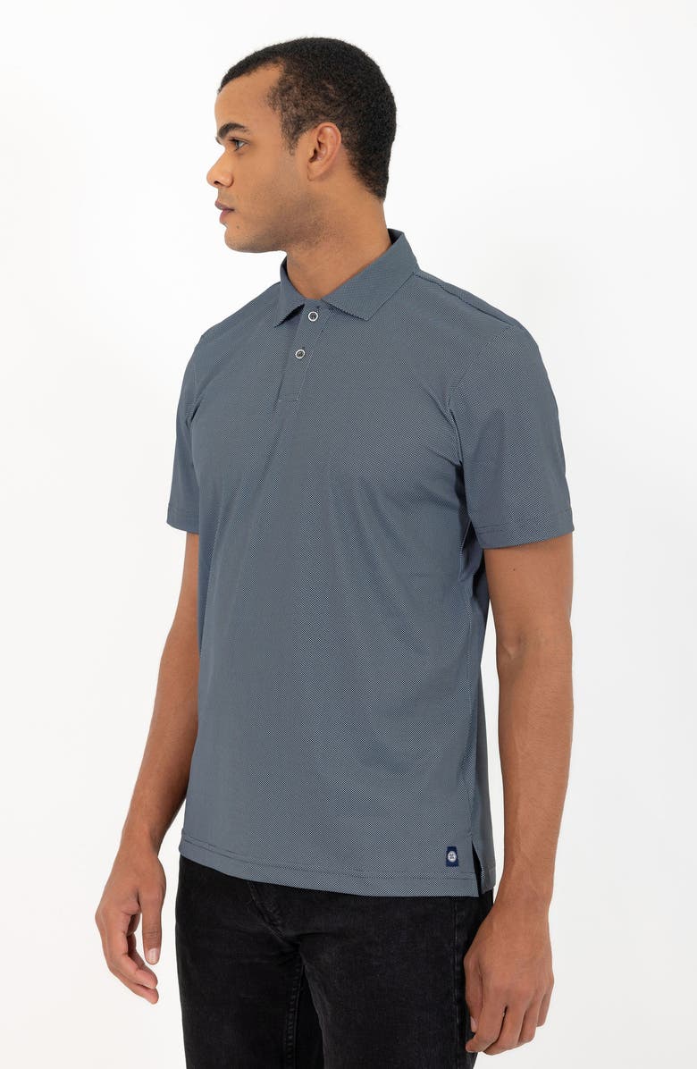 PINO BY PINOPORTE Short Sleeve Stretch Polo, Alternate, color, Black