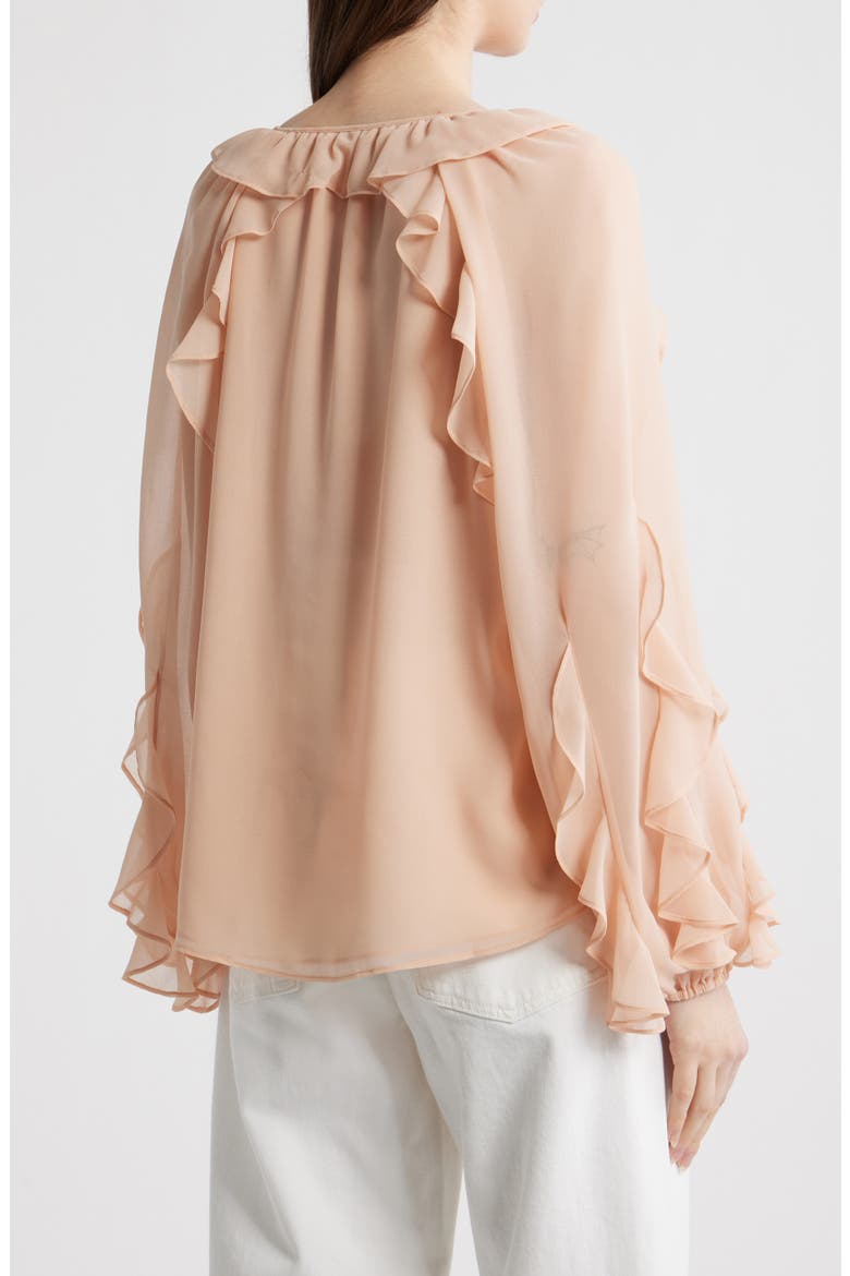 Kaytya Ruffle Top, Alternate, color, CHAI