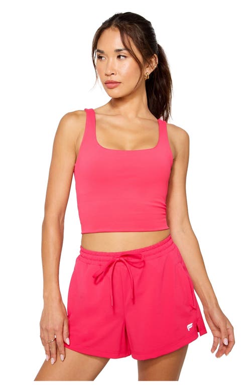 Fabletics Pureluxe Built-in Bra Tank In Pink
