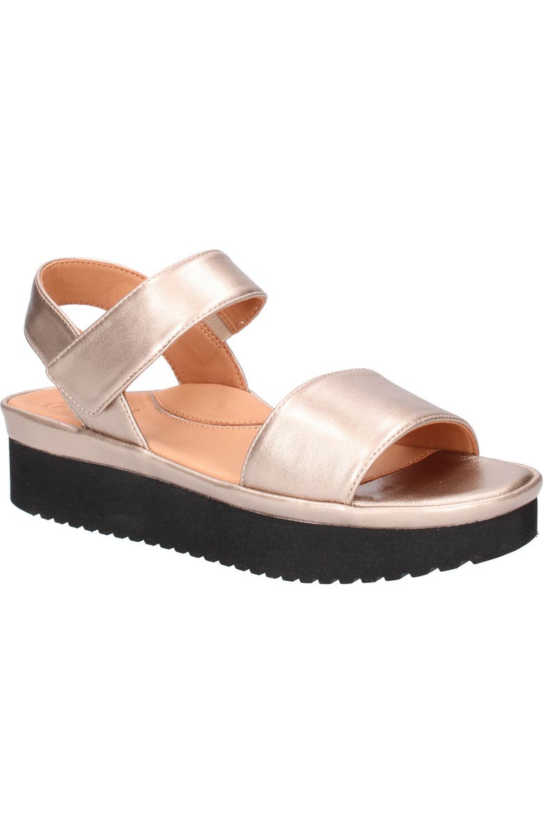 L
Amour des Pieds Abrilla Platform Sandal, Main, color, Champagne
