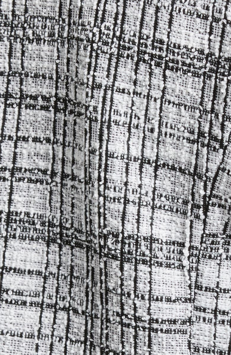 Liverpool Plaid Tweed Crop Blazer, Alternate, color, 