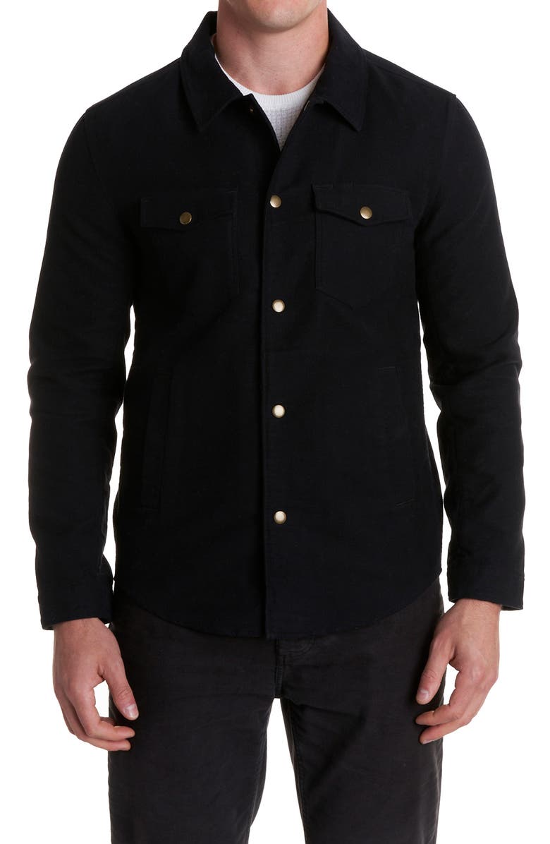 Billy Reid Moleskin Shirt Jacket, Main, color, 