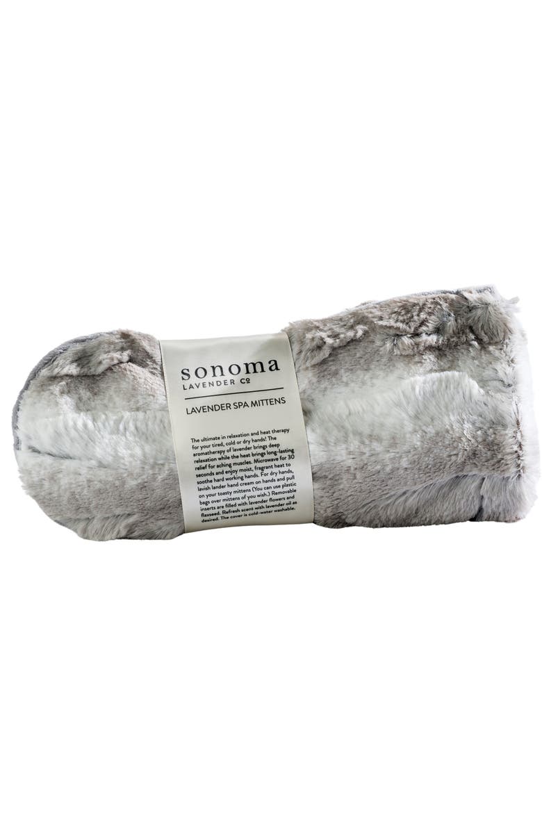 Sonoma Lavender Lavender Spa Mittens, Main, color, Angora Platinum