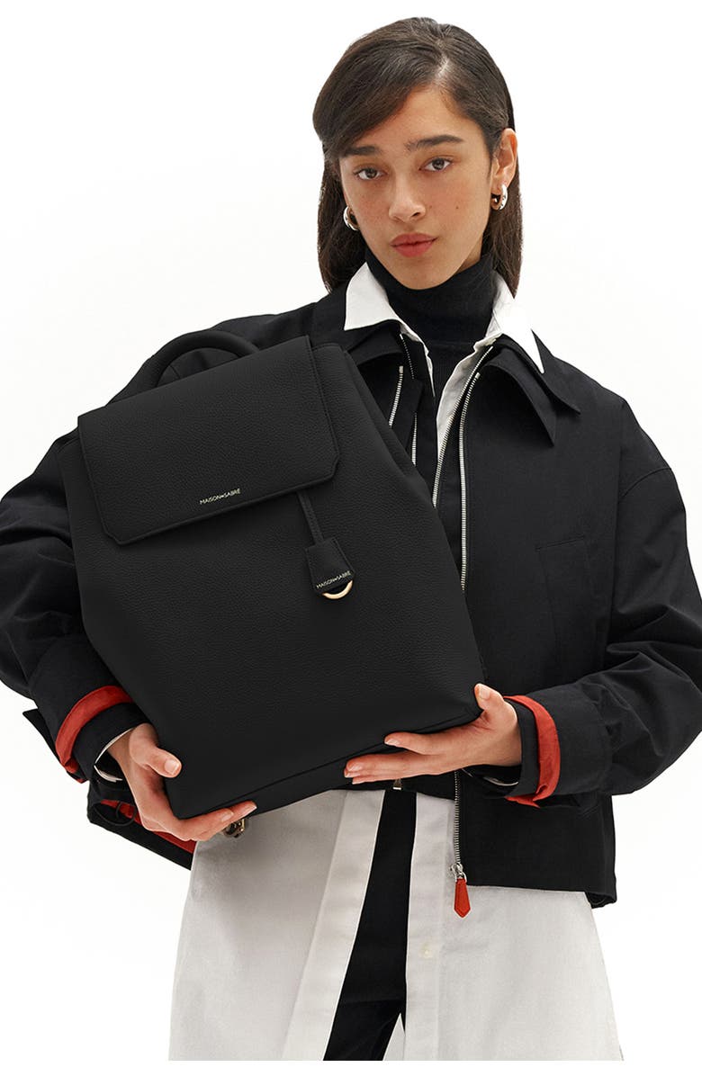 MAISON de SABRÉ The Medium Soft Backpack, Alternate, color, Black Caviar