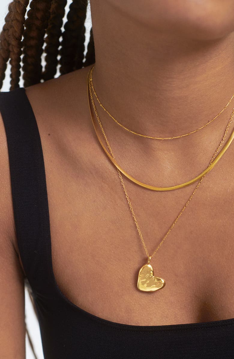 Monica Vinader Woven Chain Necklace, Alternate, color, 18Ct Gold Vermeil/ Ss