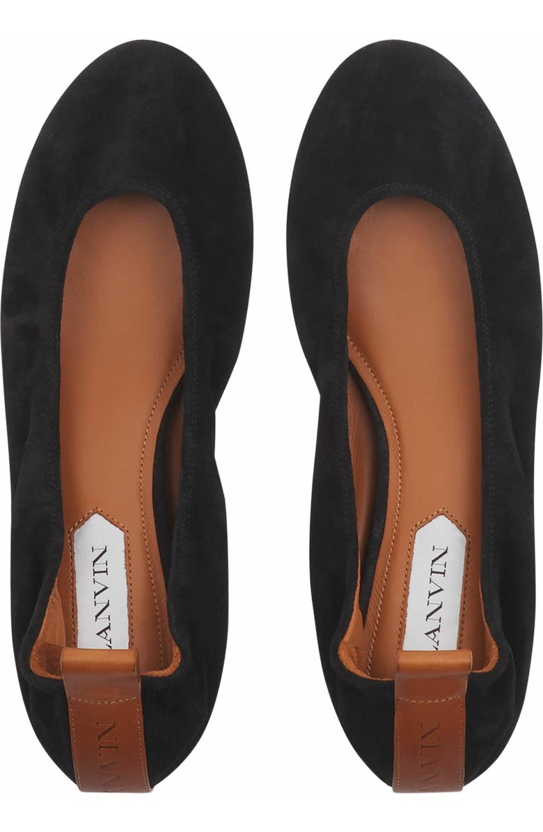 Lanvin The Suede Ballerina Flat, Alternate, color,