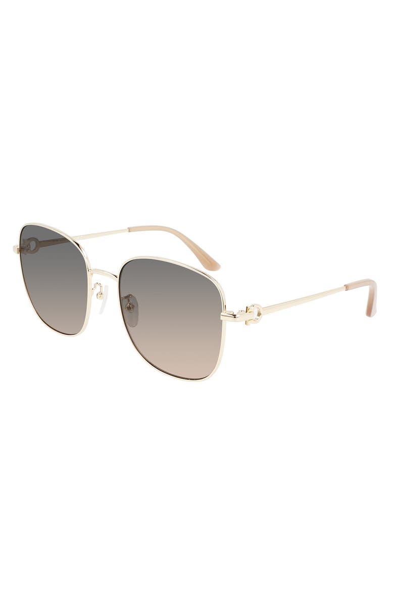 FERRAGAMO Salvatore Ferragamo 60mm Square Sunglasses, Alternate, color, 