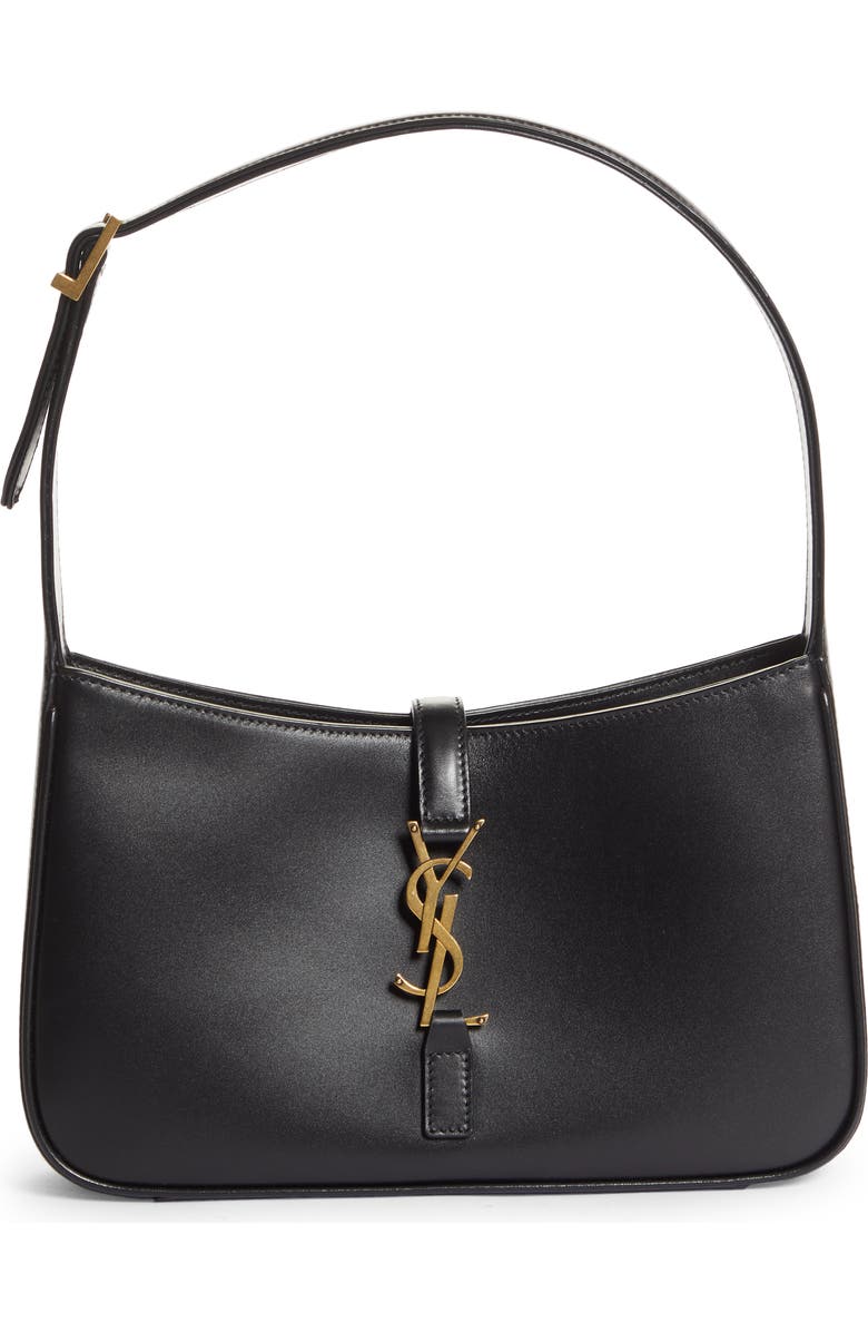 Saint Laurent Le 5 à 7 Leather Hobo, Main, color,