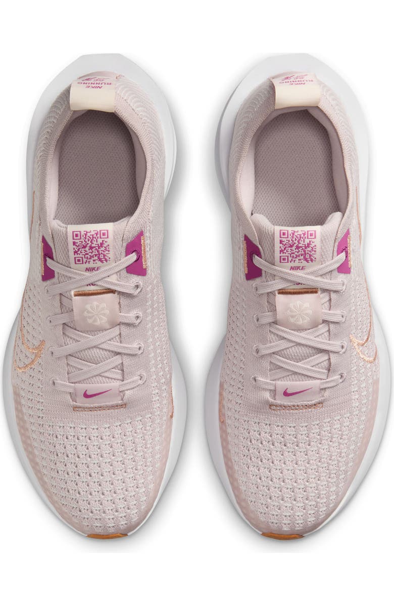 Nike Interact Run Running Shoe, Alternate, color, Platinum Violet/ Red Bronze