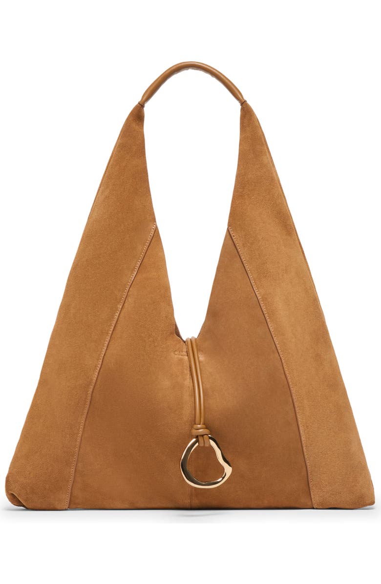 Dolce Vita Malin Suede Hobo Bag, Main, color, Pecan