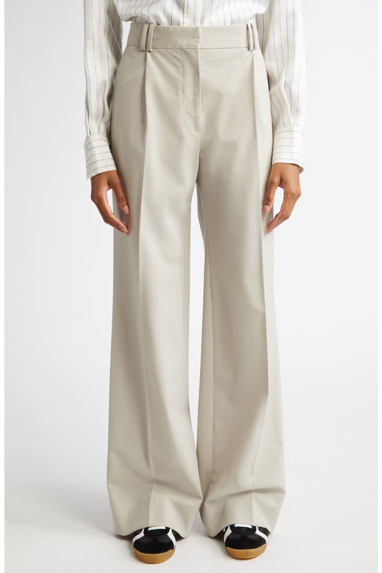 Savannah Gabardine Wide Leg Pants, Main, color, TAUPE
