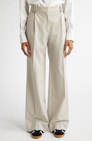 Proenza Schouler Savannah Gabardine Wide Leg Pants