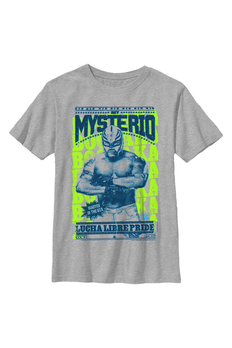 Boy's WWE Rey Mysterio Lucha Libre Pride  Graphic T-Shirt, Main, color, Athletic Heather