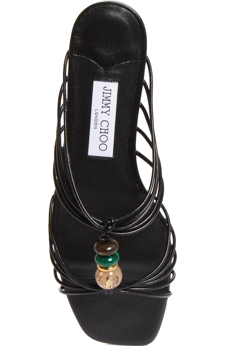 Jimmy Choo Lova Beaded Slide Sandal, Alternate, color, Black Mix