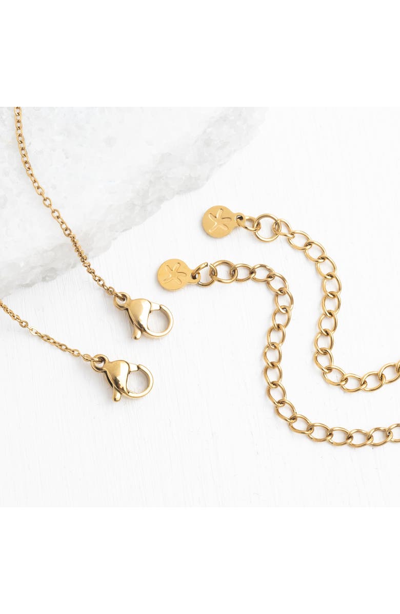 Starfish Project Journey Together Necklace Set in Mother of Pearl, Alternate, color, White