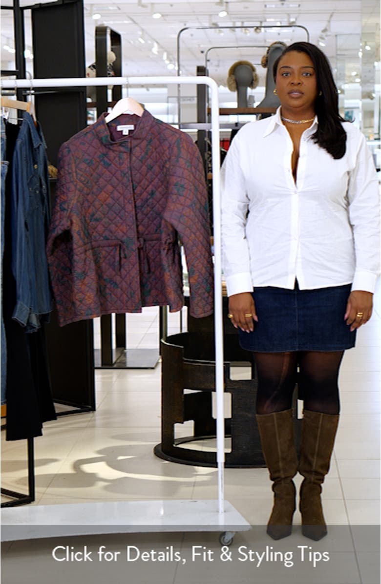 Floral Quilted Jacket, sales video thumbnail